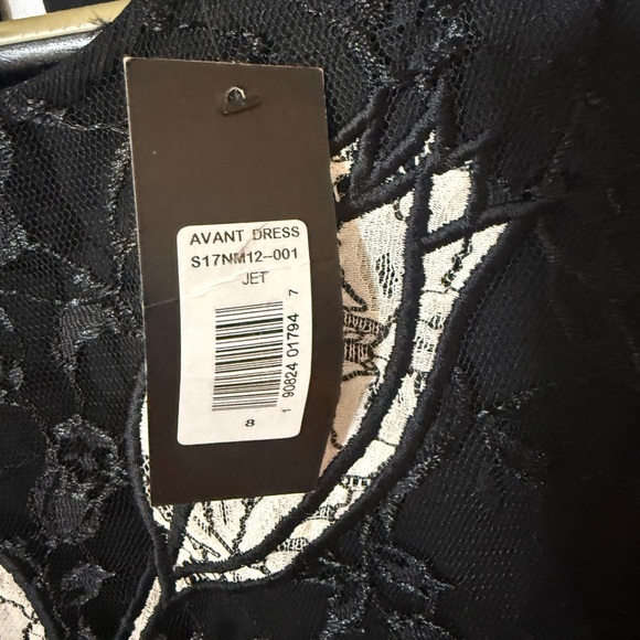 Sachin + Babi Black and White Floral Lace Dress - Picture 5 of 8